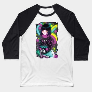 Anime Metaverse Girl Baseball T-Shirt